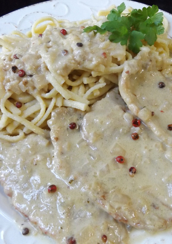 Una foto de Filetes de solomillo de cerdo con salsa de mascarpone