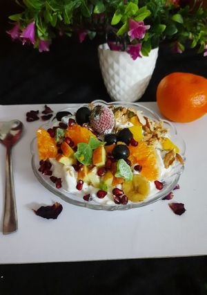 फ्रूट क्रीम (Fruit Cream recipe in hindi रेसिपी मुख्य फोटो
