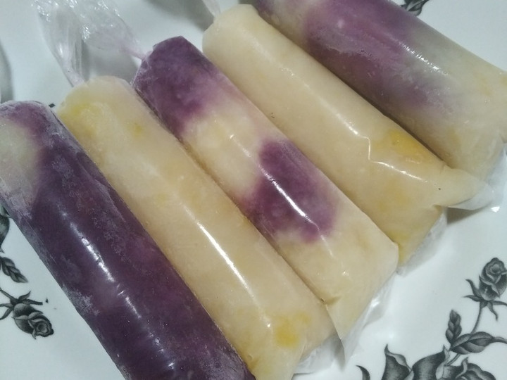 Resep Es lilin tapioka,rasa pakel/kweni, tekstur ice cream Anti Gagal