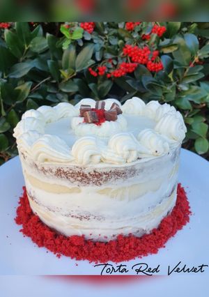Una foto de Torta red velvet ❤ (relleno y decoración)
