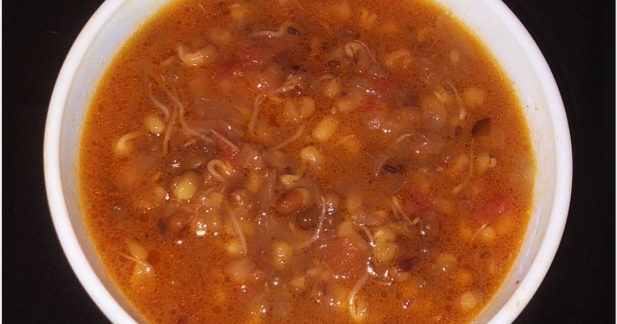 Sprouted moong matki sabji Recipe by sarita Sharma Cookpad