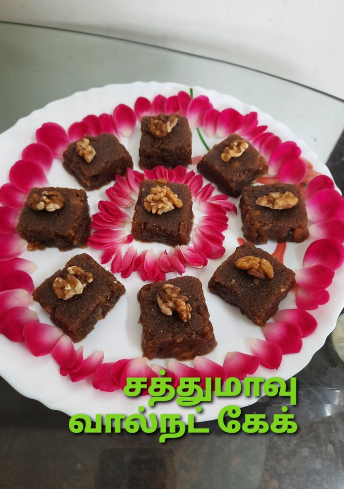 சத்துமாவு வால்நட் ஸ்வீட் (saathu maavu walnut sweet recipe in Tamil) செய்முறை முக்கிய புகைப்படம்