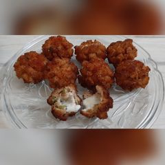 A picture of Football chicken.