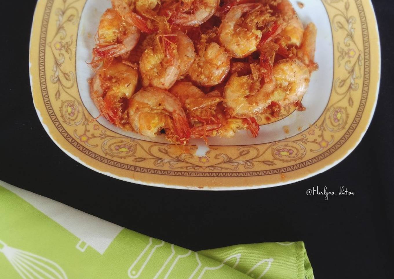 Udang Goreng ketumbar bumbu simple