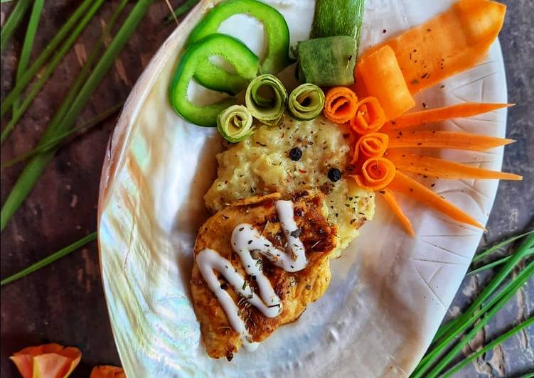 Simple Way to Make Super Quick Homemade Tawa Grilled chicken