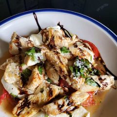 A picture of Caprese Chicken (Italian/Keto).