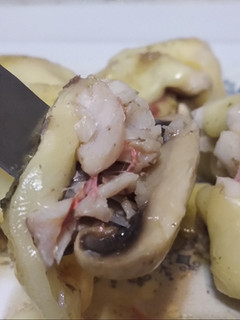 Una foto de Champiñones rellenos con salmonetes