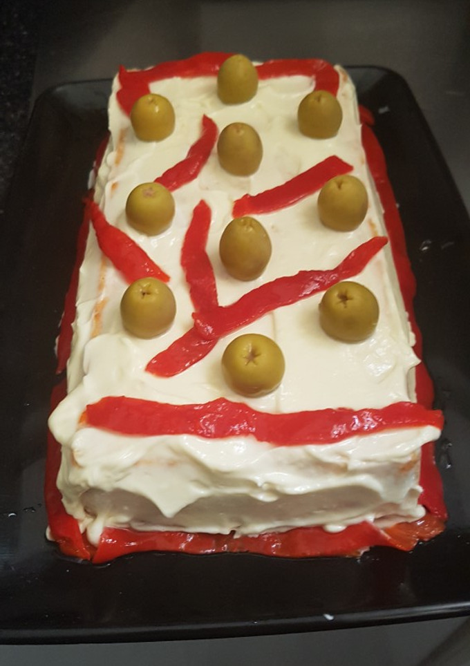 Una foto de Puding de pescado en el microondas