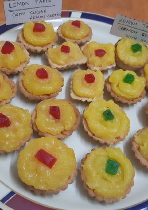 A picture of LEMON TARTS Lemon Cream With Sugar or Jaggery.