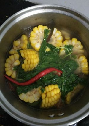 Foto resep Sayur Bayam Jagung
