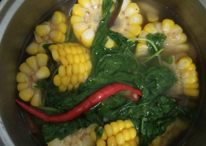 Resep Sayur Bayam Jagung Oleh Bani Ferizqa Ummu Musa Cookpad