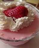 Nube 🌥️de Sandía 🍉 y fresa 🍓 (Panacota), fácil, sencillo y delicioso