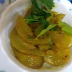 A picture of Doodhi ki sabzi (kaddu).