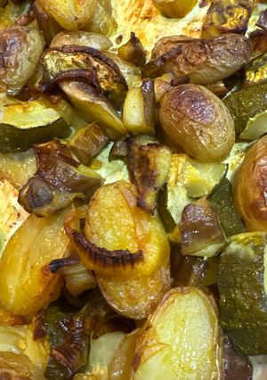 Una foto de Parrillada de verduras asadas al horno