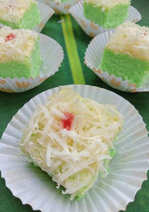 Foto resep Bolu pandan kukus versi ekonomis