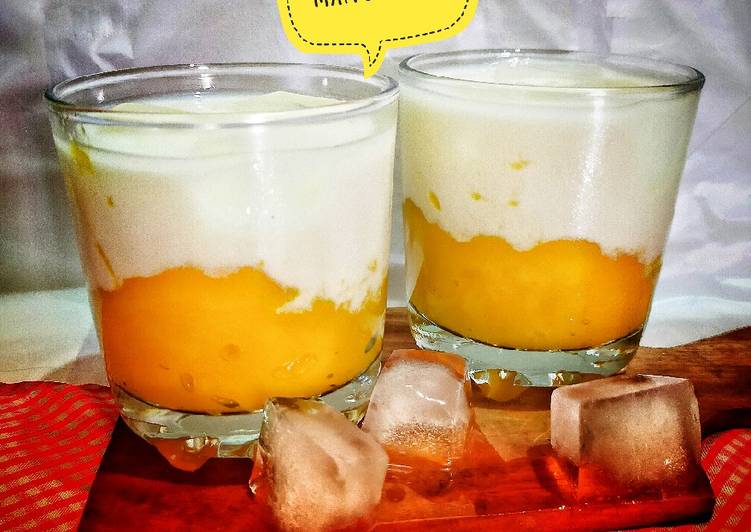 Langkah Mudah untuk Menyiapkan Korean Fresh Manggo Milk 🥭, Lezat
