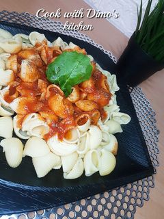 صورة لوصفة معكرونة بالصلصة الحمراء 👌👌😋😋😋