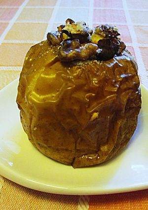 Foto principal de Manzanas rellenas de frutos secosal horno