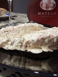 Una foto de Salmón en Papillote con crema de Philadelphia