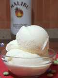 Helado de Malibú con piña natural. Con y sin heladera