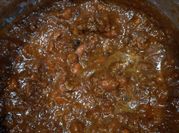 A picture of beef broth chili in slow cooker