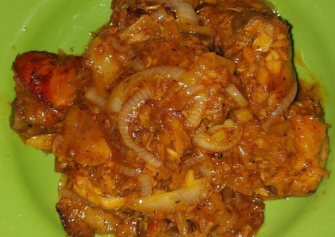 Resep mudah buat Ayam Saus Bbq Pedas  menggugah selera
