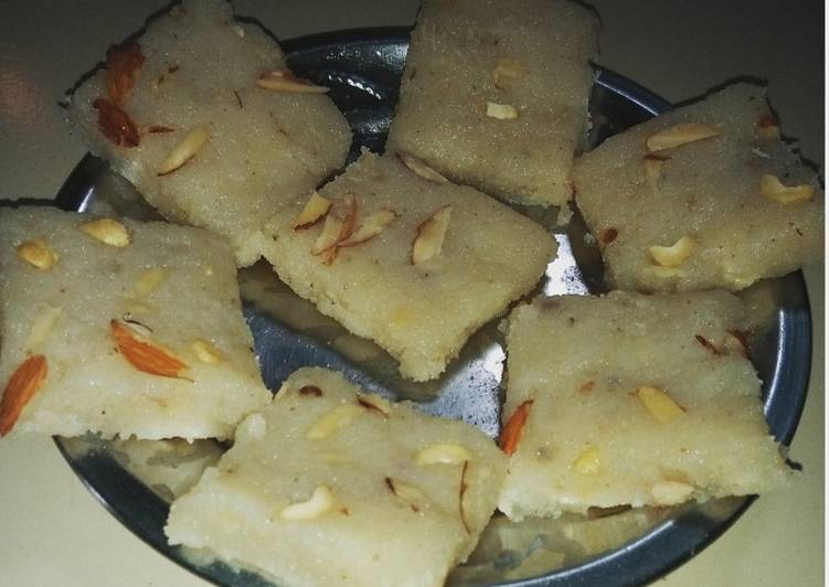 Fresh coconut barfi