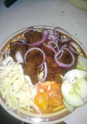 A picture of Home made suya(tsire).
