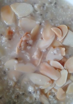 Foto resep GERD BREAKFAST OAT BANANA ALMOND SLICE💕