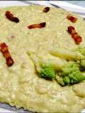 Risotto con broccolo romanesco e guanciale🥦🥓