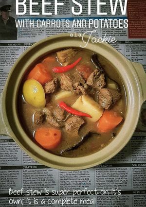 Foto resep Beef Stew with Carrots and Potatoes