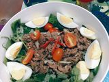Gỏi bò trứng rau càng cua