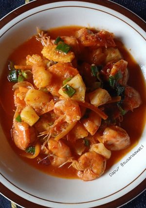 Foto resep Udang asam manis #dirumahaja