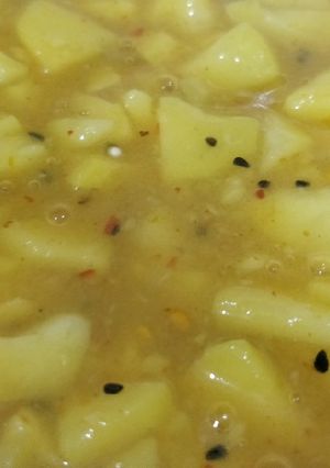 A picture of Aloo ki Tarkari.