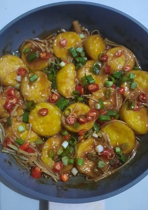Foto resep Tofu enoki pedas
