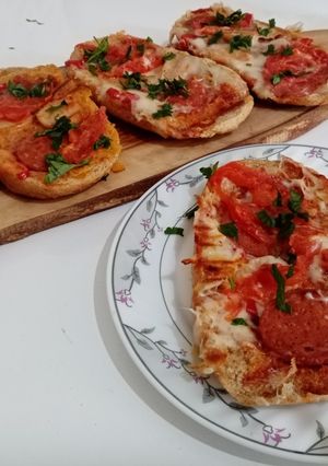O poză a rețetei Sandwich - Toast deschis.