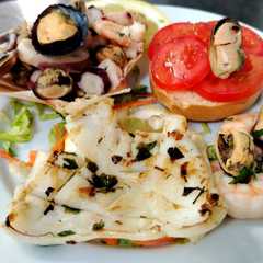 Antipasto di Mare con Bruschetta-レシピのメイン写真