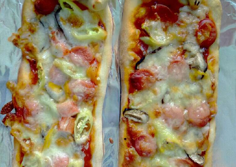 Recipe of Quick Sausage pizza