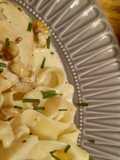Pute und Pasta mit Birne-Gorgonzola-Walnuss-Sauce