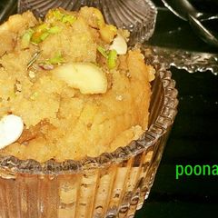 A picture of Moong dal ka halwa.