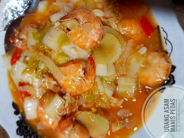 Resep Udang Asam Manis Pedas Kekinian