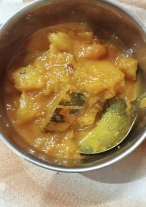 A picture of Sitafal ki sabji.
