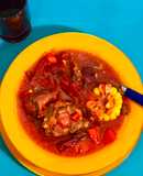 Mi sopa de rabo de res y remolacha (betabel)