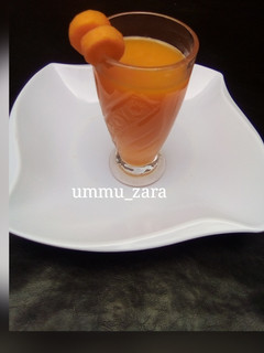 Carrot and coconut ginger drink ainihin hoton girkin