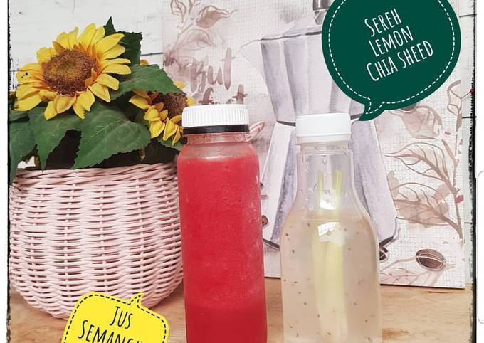 Bagaimana Membuat Lemon sereh segar sehat buat keluarga gantinya minuman kemasan😍 yang Enak Banget