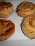 Espirales de hojaldre y manzana