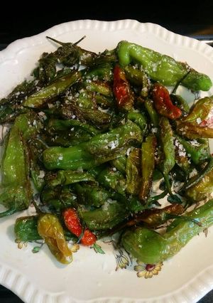 A picture of Sautéed Shishito Peppers.