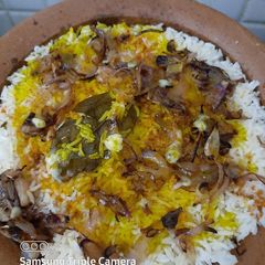 A picture of Pot Egg dum biryani.