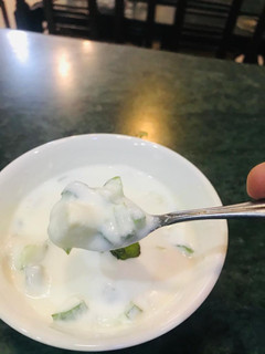 A picture of Cucumber Raita.