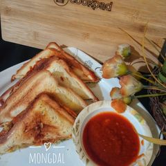 A picture of Moong dal sandwich.